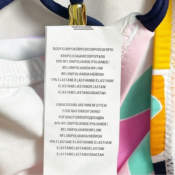 ✨NEW!✨ TRINA TURK Mosaic Sunrise Side Tie Bikini Bottom - Size 12 - Picture 7 of 11